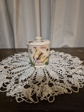 Spode Floral Haven Jar With Lid